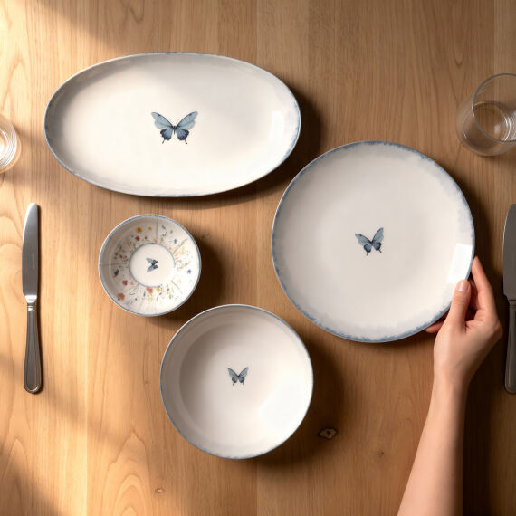 Flora Green 12 Parça 4 Kişilik Kahvaltı Takımı 48833 - 3