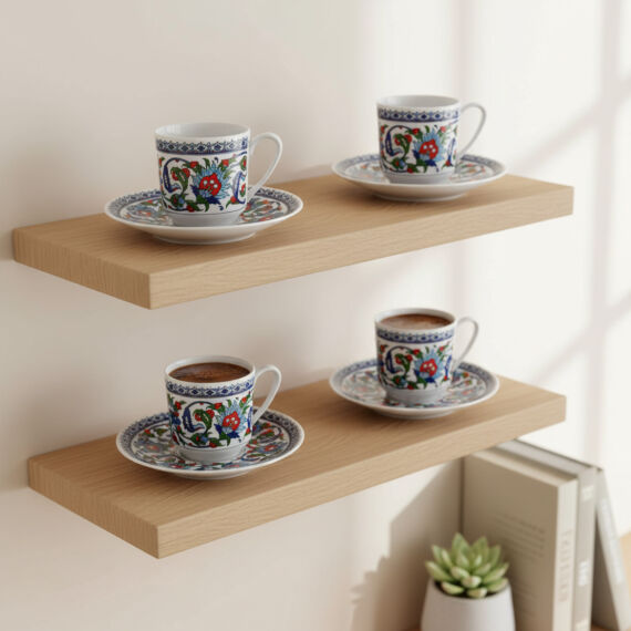 Gözde Double 4 Kişilik Kahve Fincan Takımı 60932 - 6