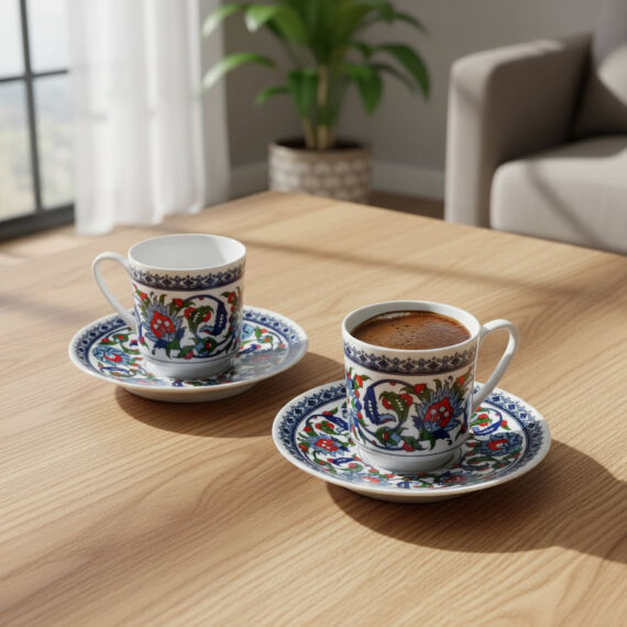 Gözde Double 4 Parça 2 Kişilik Kahve Fincan Takımı 60932 - 3