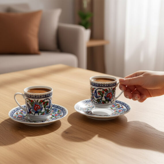 Gözde Double 4 Parça 2 Kişilik Kahve Fincan Takımı 60932 - 4