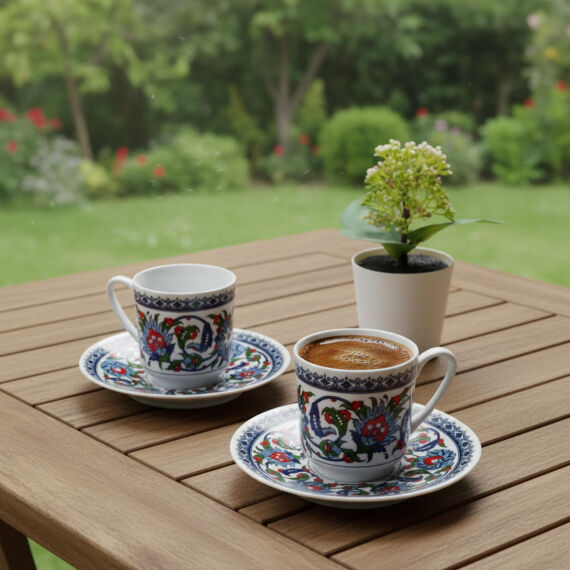 Gözde Double 4 Parça 2 Kişilik Kahve Fincan Takımı 60932 - 1