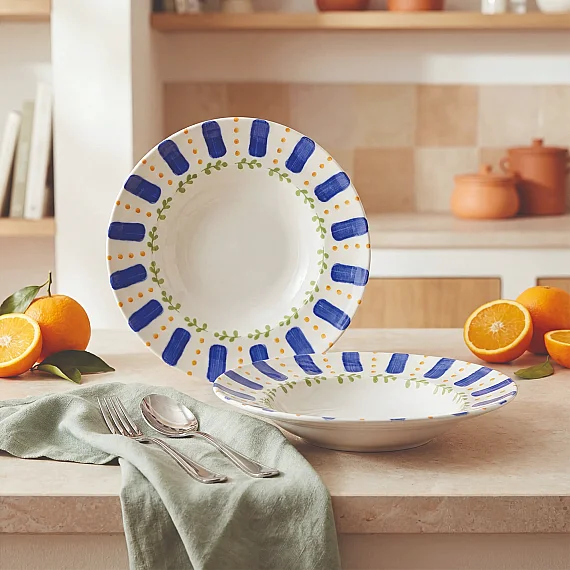 Kayısı 26 cm 2'li Salata ve Makarna Kasesi - 1
