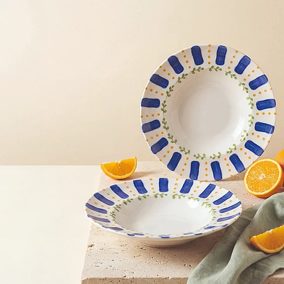 Kayısı 26 cm 2'li Salata ve Makarna Kasesi - 3