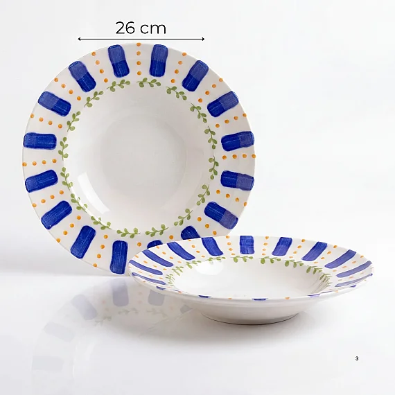 Kayısı 26 cm 2'li Salata ve Makarna Kasesi - 6