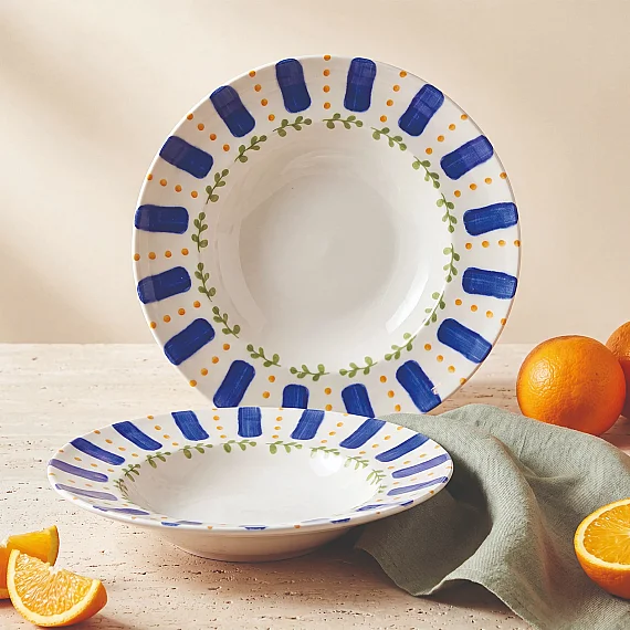 Kayısı 26 cm 2'li Salata ve Makarna Kasesi - 5