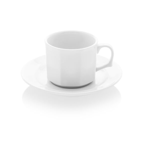 Köşeli Çay Fincanı Ve Çay Tabağı - 1