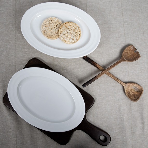 Lizbon 2 Adet 24 Cm Bone Kayık Tabak - 1