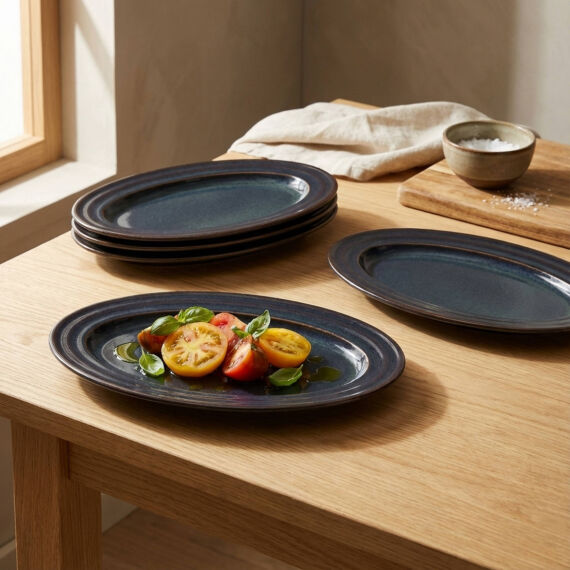 Güral 2 Adet 24 Cm Kayık Tabak Reaktif Oasis Vr 1131 - 1