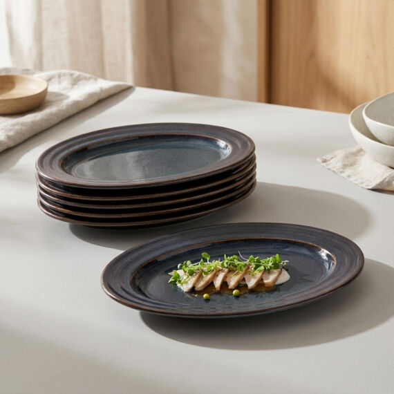 Güral 2 Adet 24 Cm Kayık Tabak Reaktif Oasis Vr 1131 - 2