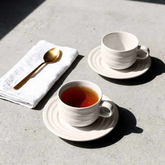 Lizbon 4 Parça 2 Kişilik Çay Fincan Takımı 230 cc - 1