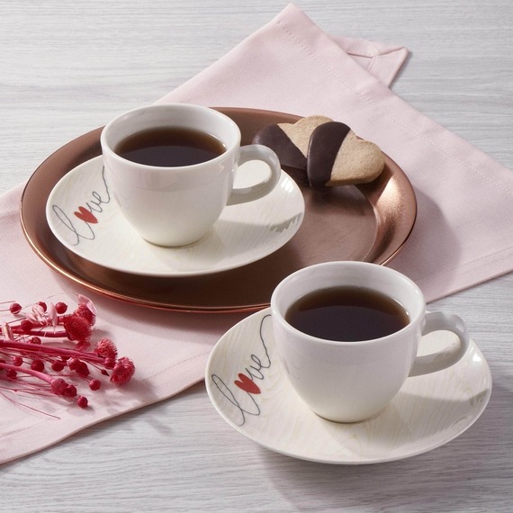 LOVE 4 PARÇA 2 KİŞİLİK ÇAY FİNCANI - 25071 - 1