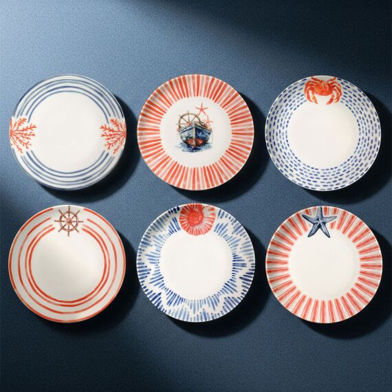 Mare 6 Parça 20 Cm Pasta Tabağı 5534 - 3