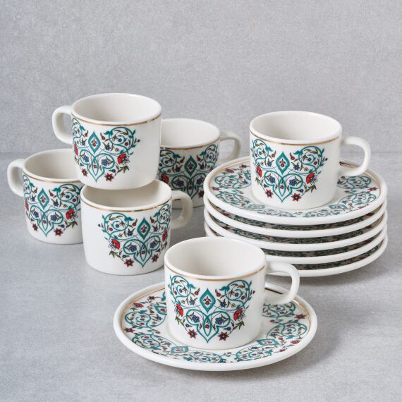 Mental 12 Parça 6 Kişilik Kahve Fincan Takımı 6575 - 1