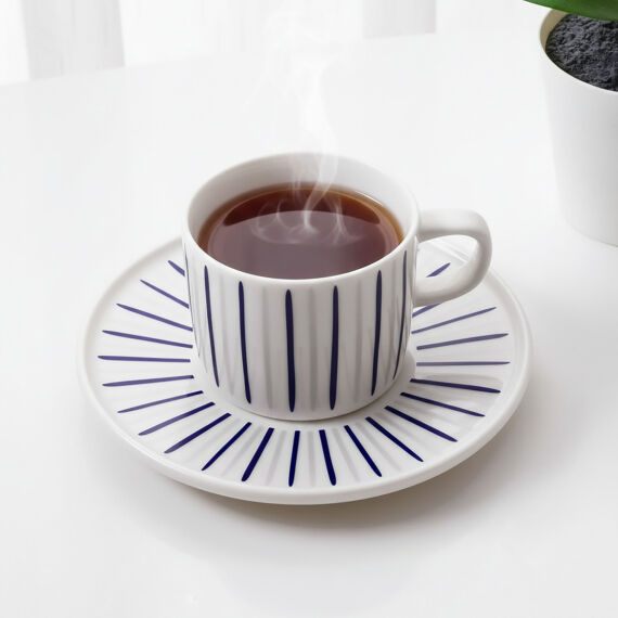 Mental 4 Parça 2 Kişilik Çay Takımı 6733 - 6