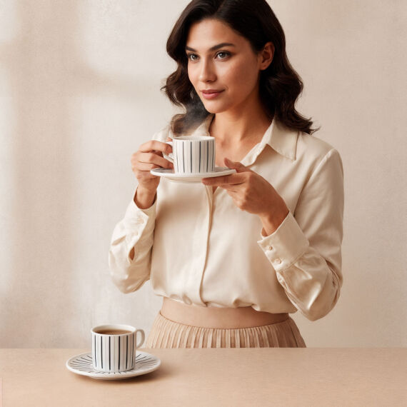 Mental 4 Parça 2 Kişilik Çay Takımı 6733 - 2