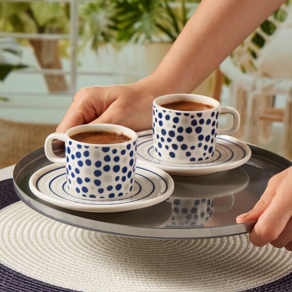 Mental 4 Parça 2 Kişilik Kahve Fincan Takımı 6561 - 2