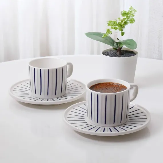 Mental 4 Parça 2 Kişilik Kahve Takımı 6733 - 1