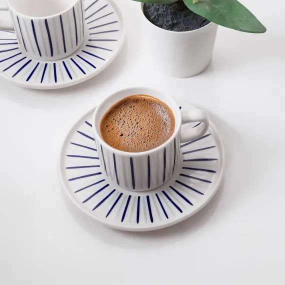 Mental 4 Parça 2 Kişilik Kahve Takımı 6733 - 2