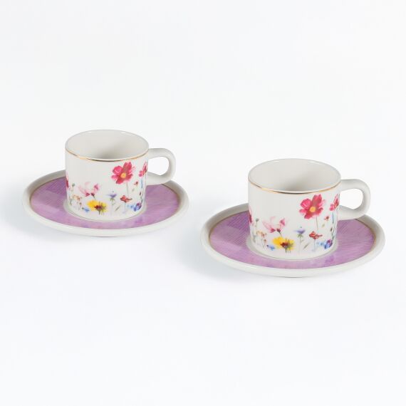 Mental 4 Parça Kahve Fincan Takımı 67091 Lila - 2