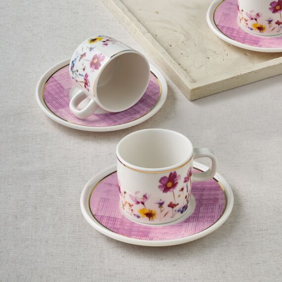 Mental 4 Parça Kahve Fincan Takımı 67091 Lila - 1