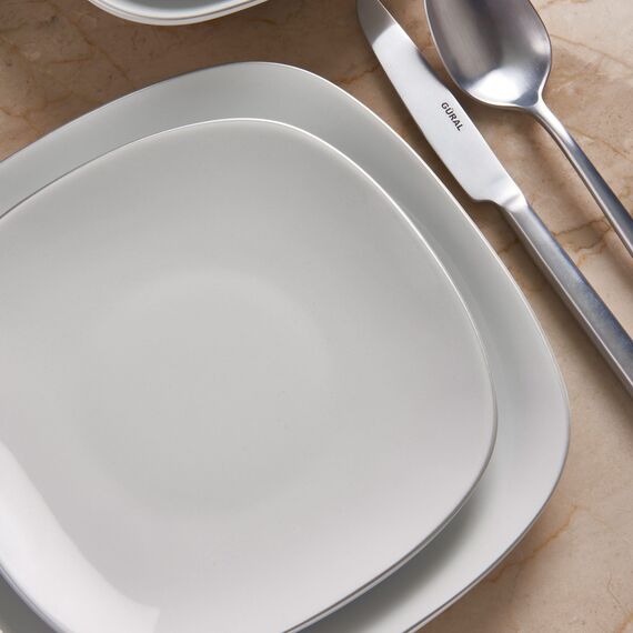 Mimoza 24 Parça 6 Kişilik Yemek Takımı Pırlanta - 4