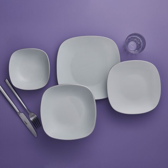 Mimoza 24 Parça 6 Kişilik Yemek Takımı Pırlanta - 2