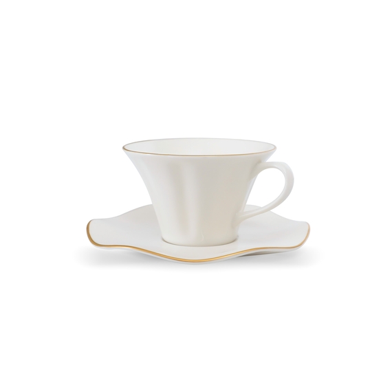 Nesrin 12 Parça 6 Kişilik Bone Çay Fincanı Takımı - 2