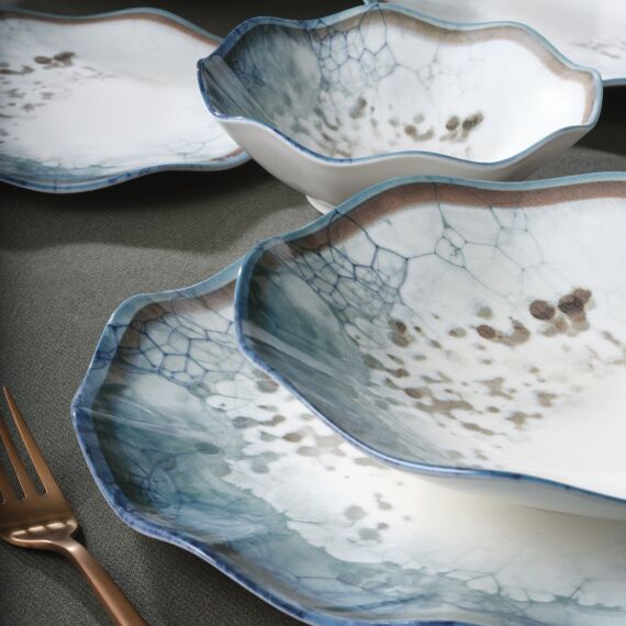 Nesrin 24 Parça 6 Kişilik Bone Yemek Takımı - 1341 - 3