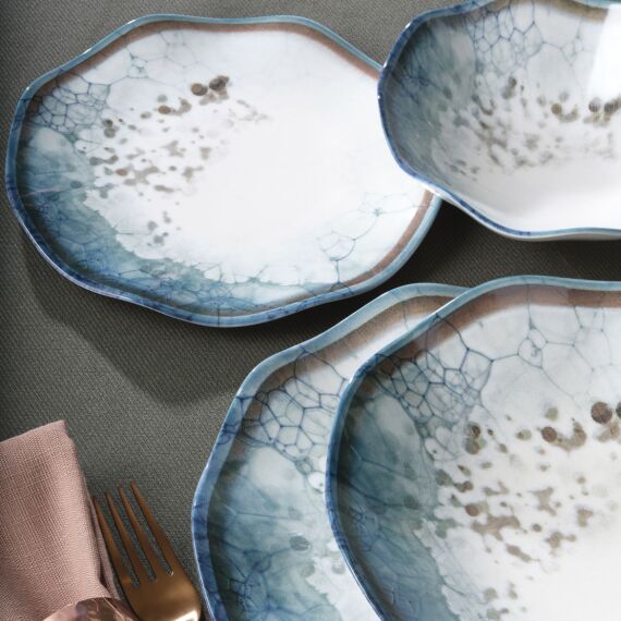 Nesrin 24 Parça 6 Kişilik Bone Yemek Takımı - 1341 - 4