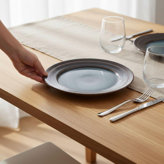 Güral 6 Adet 20 Cm Pasta Tabağı Reaktif Oasis Vr 1131 - 1