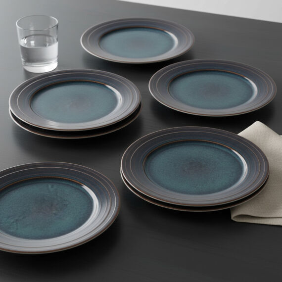 Güral 6 Adet 20 Cm Pasta Tabağı Reaktif Oasis Vr 1131 - 2