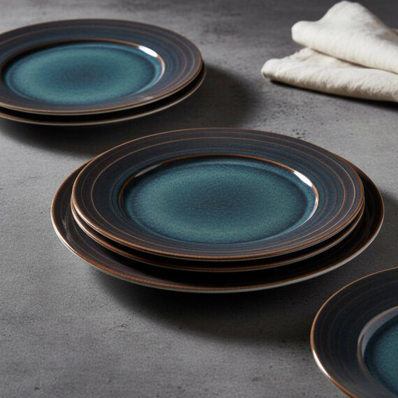 Güral 6 Adet 20 Cm Pasta Tabağı Reaktif Oasis Vr 1131 - 3