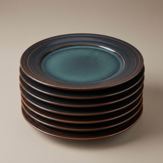 Güral 6 Adet 20 Cm Pasta Tabağı Reaktif Oasis Vr 1131 - 4