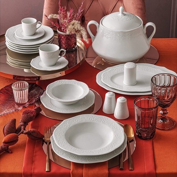 Ottoman 83 Parça 12 Kişilik Yemek Takımı - 2