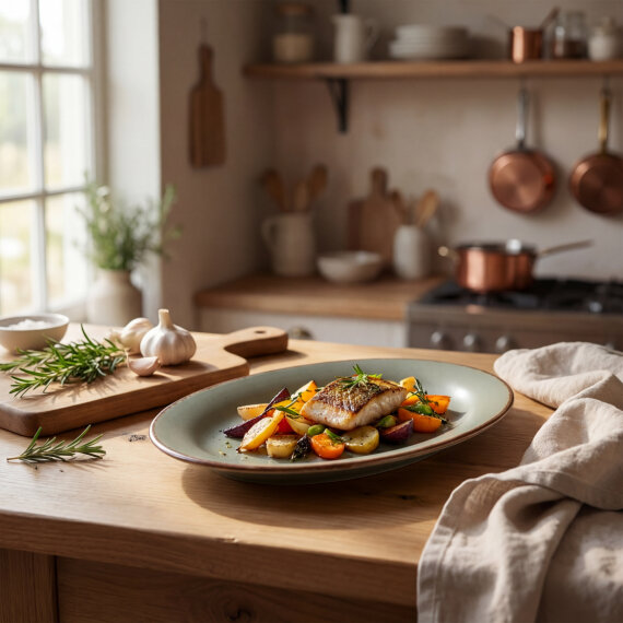 Paris 29 Cm Kayık Tabak Valeron Mat Yeşil 26y - 3