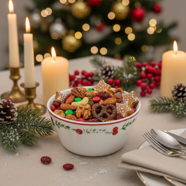 Paris 2'li kırmızı meyveli kase 14 cm 6829 - GÜRAL PORSELEN