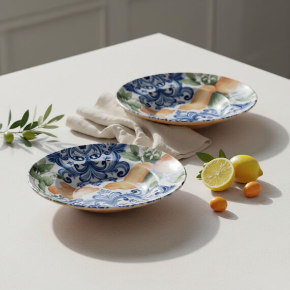 Reno 2 Adet 26 cm Salata Servis & Makarna Kasesi 55501 - 1