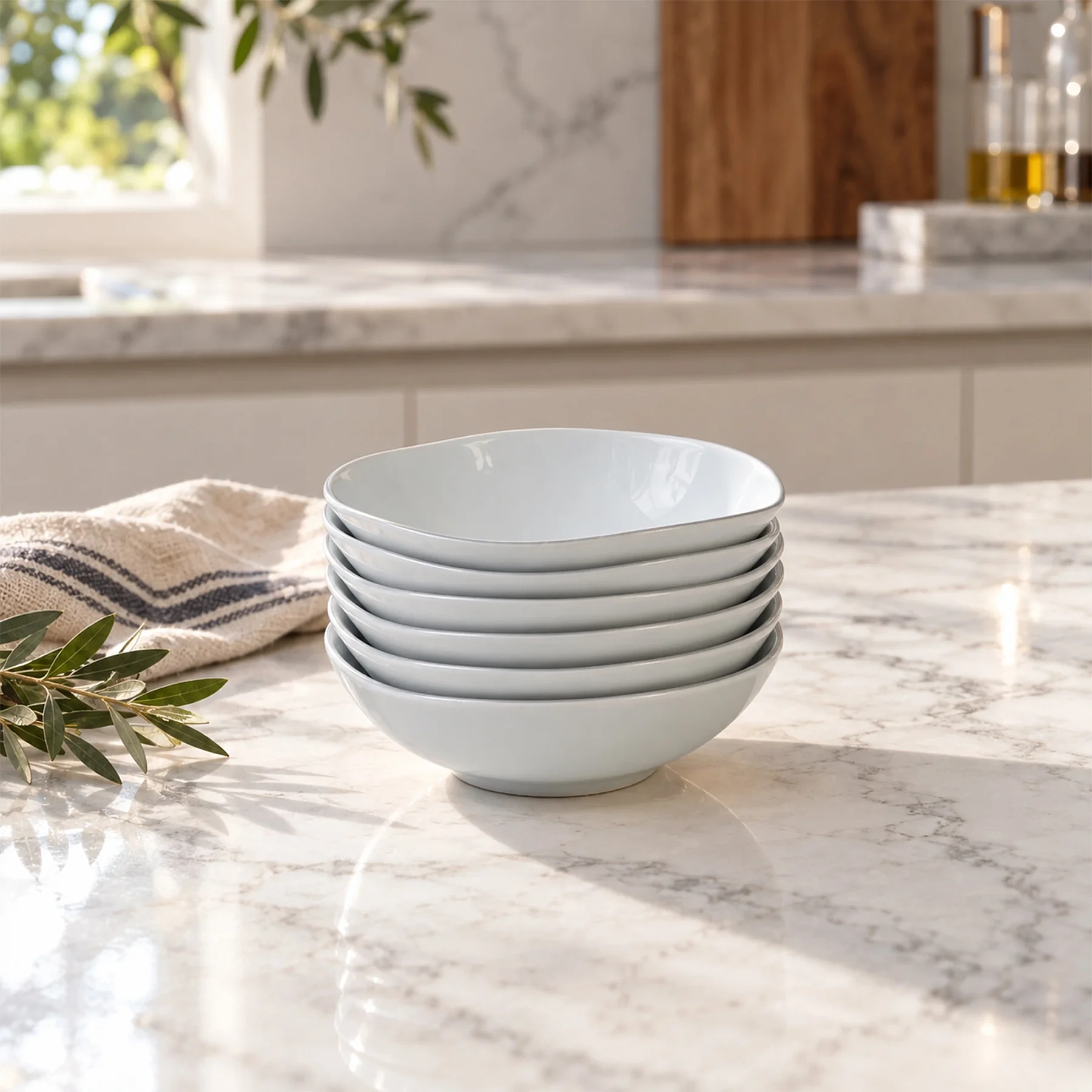 Roden 6 Parça 15 Cm Çorba Kasesi Gümüş Yaldız - 4