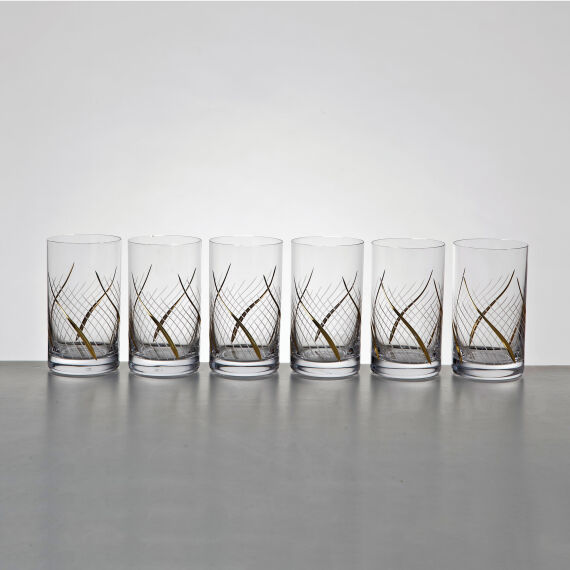 Romans 6 Parça Limonata Bardağı Altın - 1