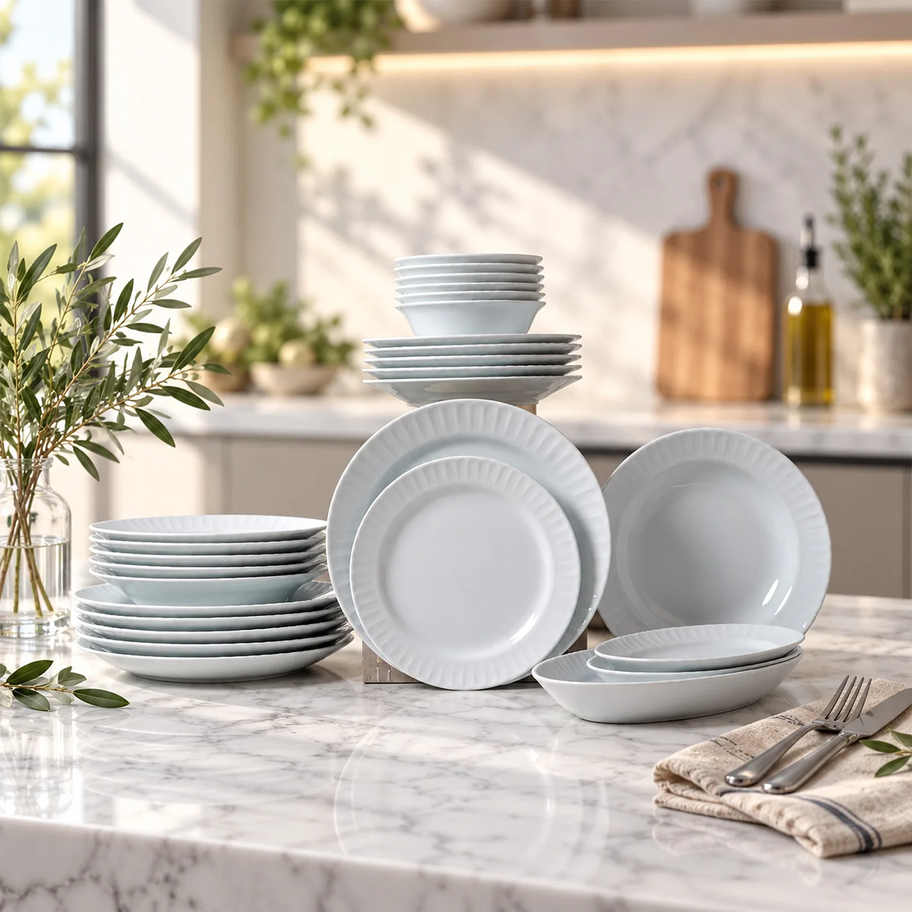 Sedef 27 Parça 6 Kişilik Yemek Takımı - 1