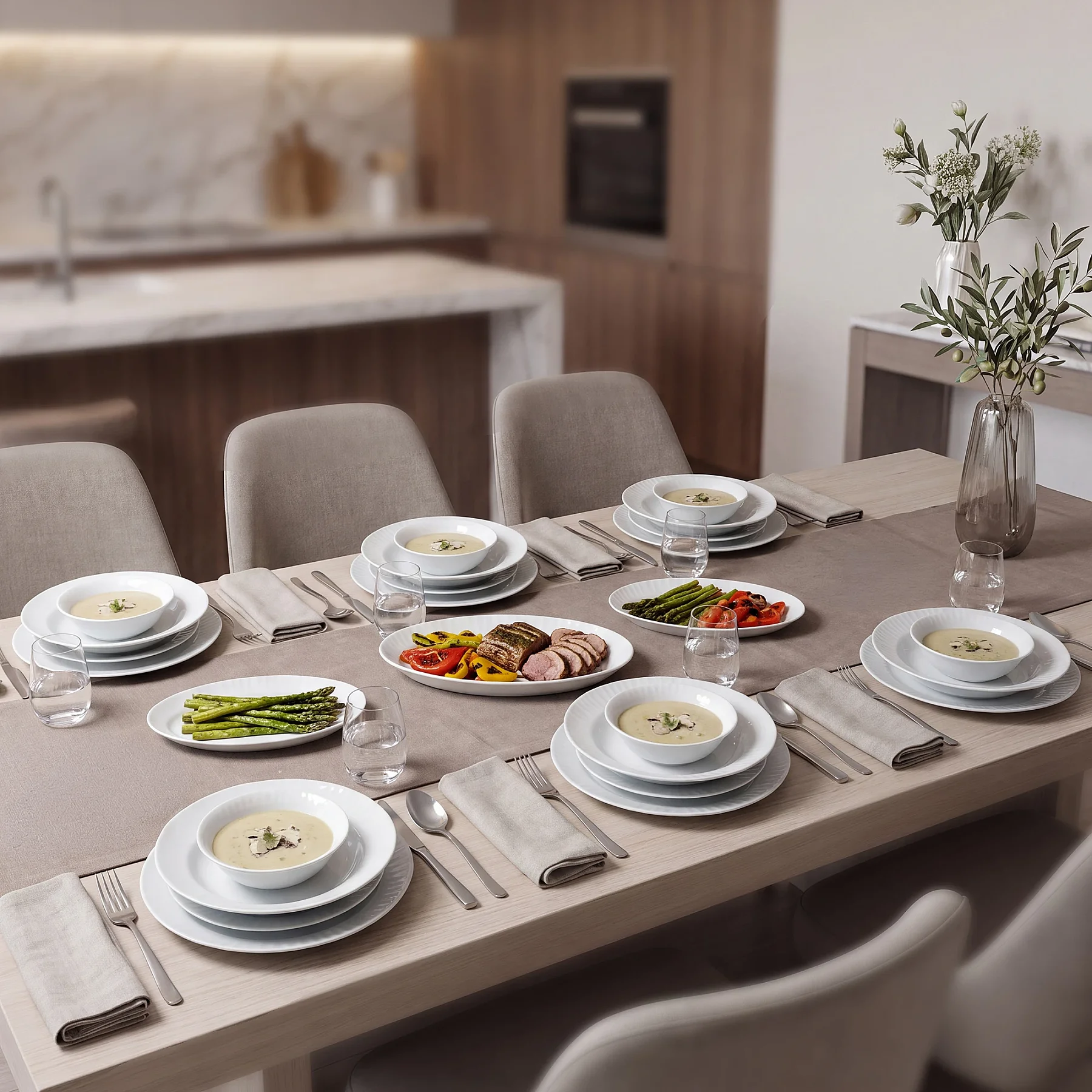 Sedef 27 Parça 6 Kişilik Yemek Takımı - 2