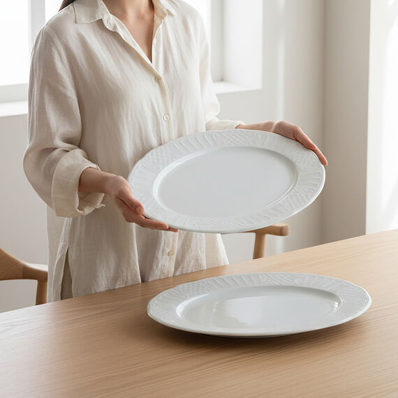 Sembol 2 Parça 35 cm Kayık Tabak - 3