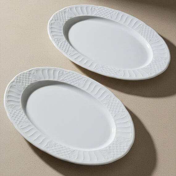 Sembol 2 Parça 35 cm Kayık Tabak - 4