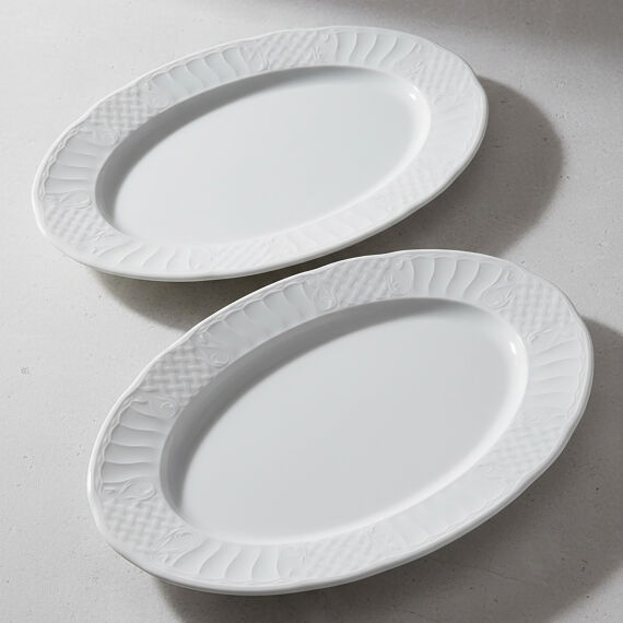 Sembol 2 Parça 35 cm Kayık Tabak - 5