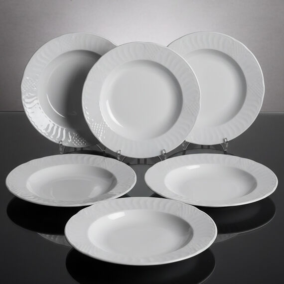 Sembol 6 Parça 22 cm Çukur Yemek Tabağı - 3