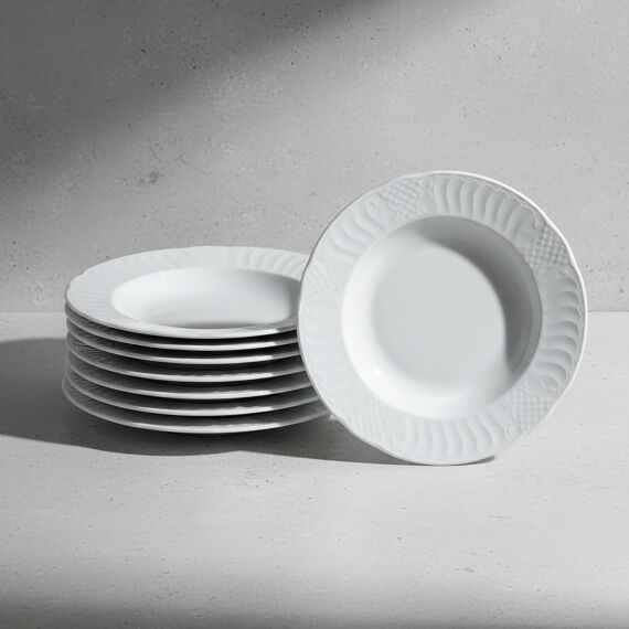 Sembol 6 Parça 22 cm Çukur Yemek Tabağı - 5