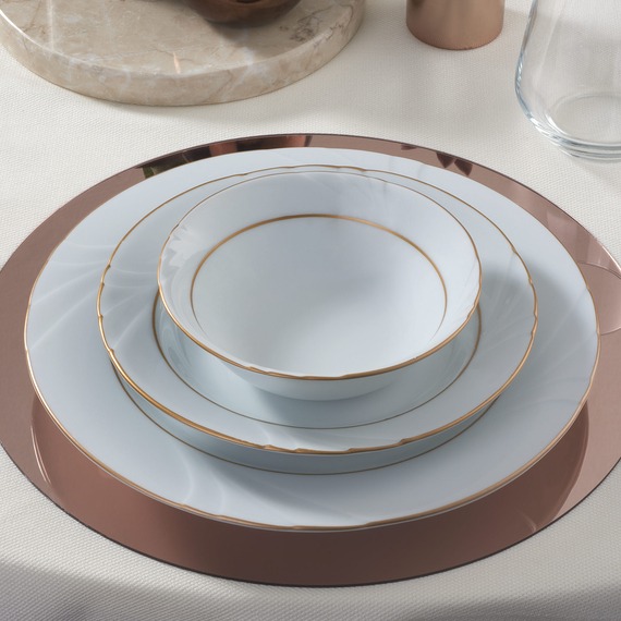 Soprano 18 Parça 6 Kişilik Yaldızlı Yemek Takımı - 3