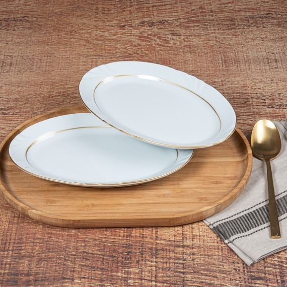 Soprano 2 Adet 25 Cm Gold Kayık Tabak - 2