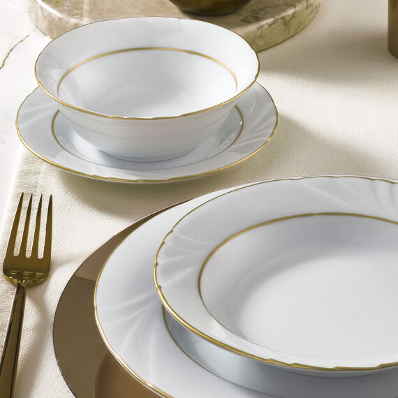 Soprano 26 Parça 6 Kişilik Yemek Takımı Altın Yaldız 23 - 3