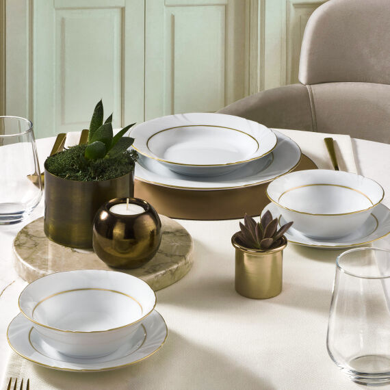 Soprano 26 Parça 6 Kişilik Yemek Takımı Altın Yaldız 23 - 2